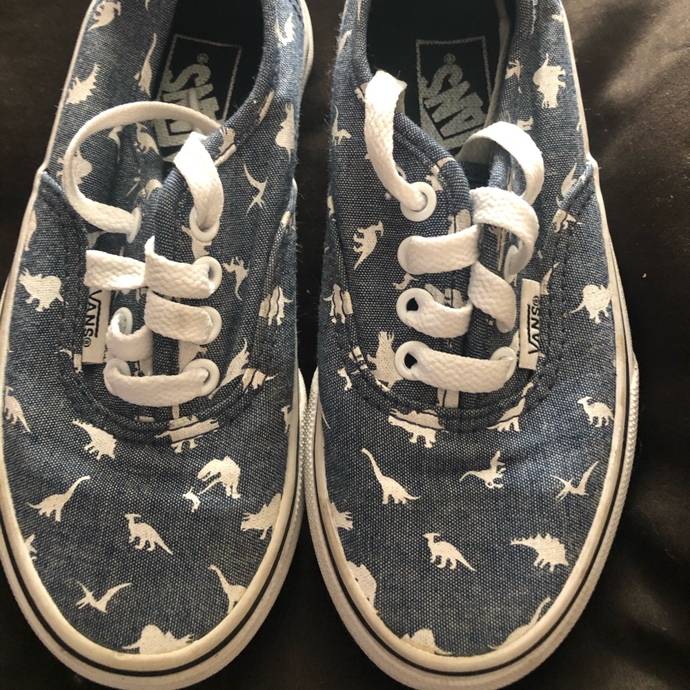 Kids Vans size 12 dinosaurs